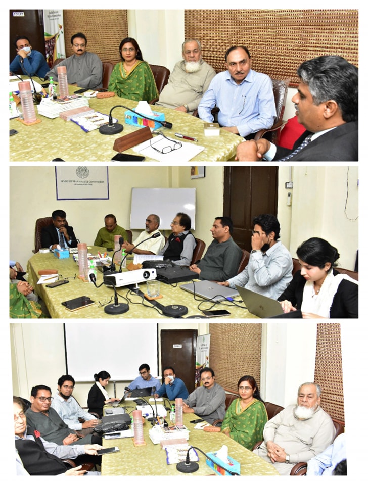 The National Lobbying Delegation for Minority Rights visited the Sindh Human Rights Commission.